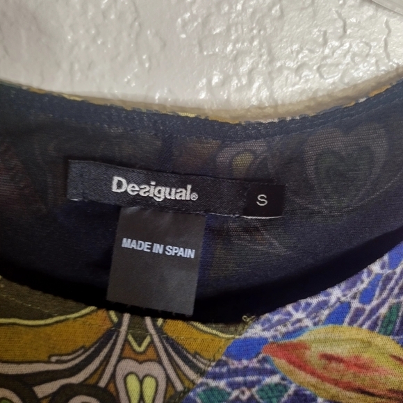 Desigual Rasha Patchwork Retro Dress Sz S - Picture 5 of 10